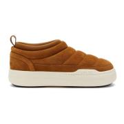 Moon Boot Brun Quiltade Slip-On Stövlar Brown, Herr