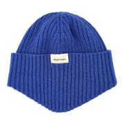 Emporio Armani Räfflad ullbeanie Blue, Herr