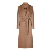 Max Mara Studio Kashmir Kamelrock Sjal Krage Brown, Dam