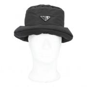 Prada Vintage Pre-owned Nylon hattar-och-kepsar Black, Dam