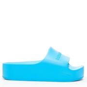 Balenciaga Vintage Pre-owned Gummi sandaler Blue, Dam