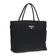 Prada Vintage Pre-owned Nylon prada-vskor Black, Dam