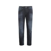 Dondup Blå Slim Fit Jeans med Metalllogo Blue, Herr