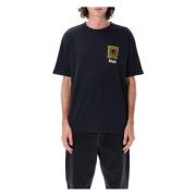 Rhude Chevron Logo Repeat Tee Svart Black, Herr