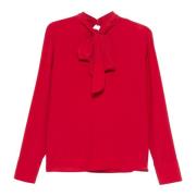 Twinset Silkeblandning Blus och Skjorta Red, Dam