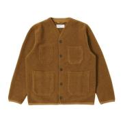 Universal Works Ull Fleece Cardigan Utomhusstil Brown, Herr