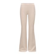 K-Way Elastan Polyester Byxor Beige, Dam