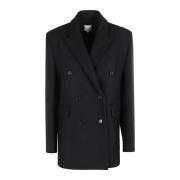 Loulou Studio Klassisk Blazer för en tidlös look Black, Dam