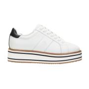 Ralph Lauren Sneaker Amelia med Plattform White, Dam