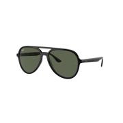 Ray-Ban Grön Lins Svart Ram Solglasögon Black, Unisex