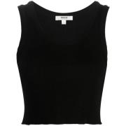 Agolde Svart Poppy Crop Tank Top Black, Dam