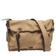 Ralph Lauren Pre-owned Pre-owned Canvas axelremsvskor Brown, Herr