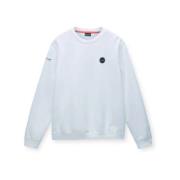 Napapijri Herr B-Badge C Sweatshirt White, Herr