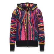 Carlo Colucci Unik Zip-Through Sweatshirt för Kvinnor Multicolor, Dam