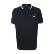 Fred Perry Blå Broderad Logopiké Blue, Herr