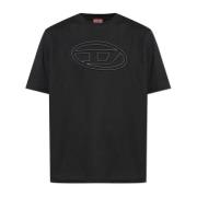 Diesel T-shirt T-Adjust-Bigoval Black, Herr