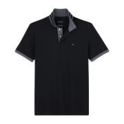 Eden Park Pima Bomull Polo - Klassisk Stil Black, Herr