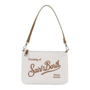 MC2 Saint Barth Vinter Axelväska Pochette Stilfull Väska Beige, Dam