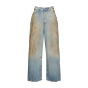 Acne Studios 2023F FN Penicillin Mid Blue Jeans Blue, Dam