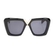 Valentino Vls161 A Sunglasses Black, Dam