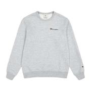 Champion Slim Fit Borstad Fleece Sweatshirt Gray, Herr