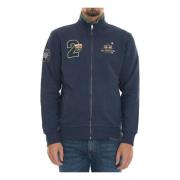 La Martina Zenio Livigno Sweatshirt med Dragkedja Blue, Herr