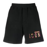 Dsquared2 Logo Bermuda Shorts Black, Herr