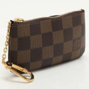 Louis Vuitton Vintage Pre-owned Belagd canvas nyckelhllare Brown, Dam