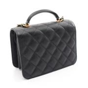 Chanel Vintage Pre-owned Tyg chanel-vskor Black, Dam