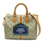 Louis Vuitton Vintage Pre-owned Tyg louis-vuitton-vskor Beige, Dam