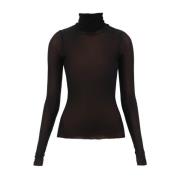 Givenchy Stilren Stickad Pullover Tröja Black, Dam