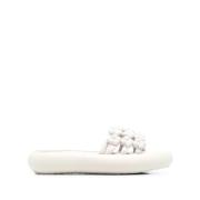 Vic Matié Casual vita mules sandaler White, Dam