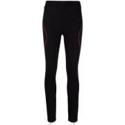 Karl Lagerfeld Logo Punto Leggings Black, Dam