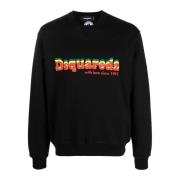 Dsquared2 Logo Sweatshirt Black, Herr