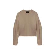 Arma Mjuk Cashmere Tröja Grå Taupe Beige, Dam