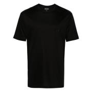 Giorgio Armani Elegant Svart Kortärmad T-shirt Black, Herr