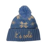 MC2 Saint Barth Norsk Stil Pompom Ullhatt Blue, Dam