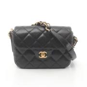 Chanel Vintage Pre-owned Tyg chanel-vskor Black, Dam