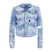 Dsquared2 Använd Effekt Denimjacka Blue, Dam