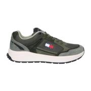 Tommy Hilfiger Stiliga Runner Sneakers för dagligt bruk Green, Herr