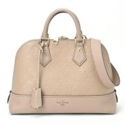 Louis Vuitton Vintage Pre-owned Tyg louis-vuitton-vskor Beige, Dam