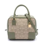 Loewe Pre-owned Pre-owned Canvas handvskor Beige, Dam