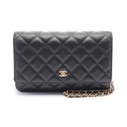 Chanel Vintage Pre-owned Laeder chanel-vskor Black, Dam