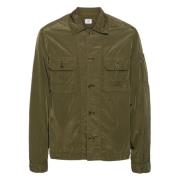 C.p. Company Grå Nylon Långärmad Overshirt Gray, Herr