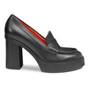 Santoni Elegant Svart Högklackade Pumps Black, Dam