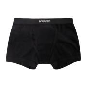 Tom Ford Bomullsboxer med Elastisk Midja Black, Herr