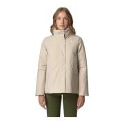 K-Way Nylon Elastan Jacka Beige, Dam