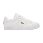 Lacoste Elegant Gyllene Sneakers Powercourt 2.0 White, Dam