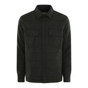 Woolrich Alaskan Wool Overshirt Green, Herr