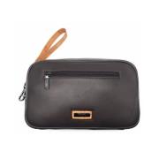 Alviero Martini 1a Classe Geo Classic Clutch Väska Brown, Unisex